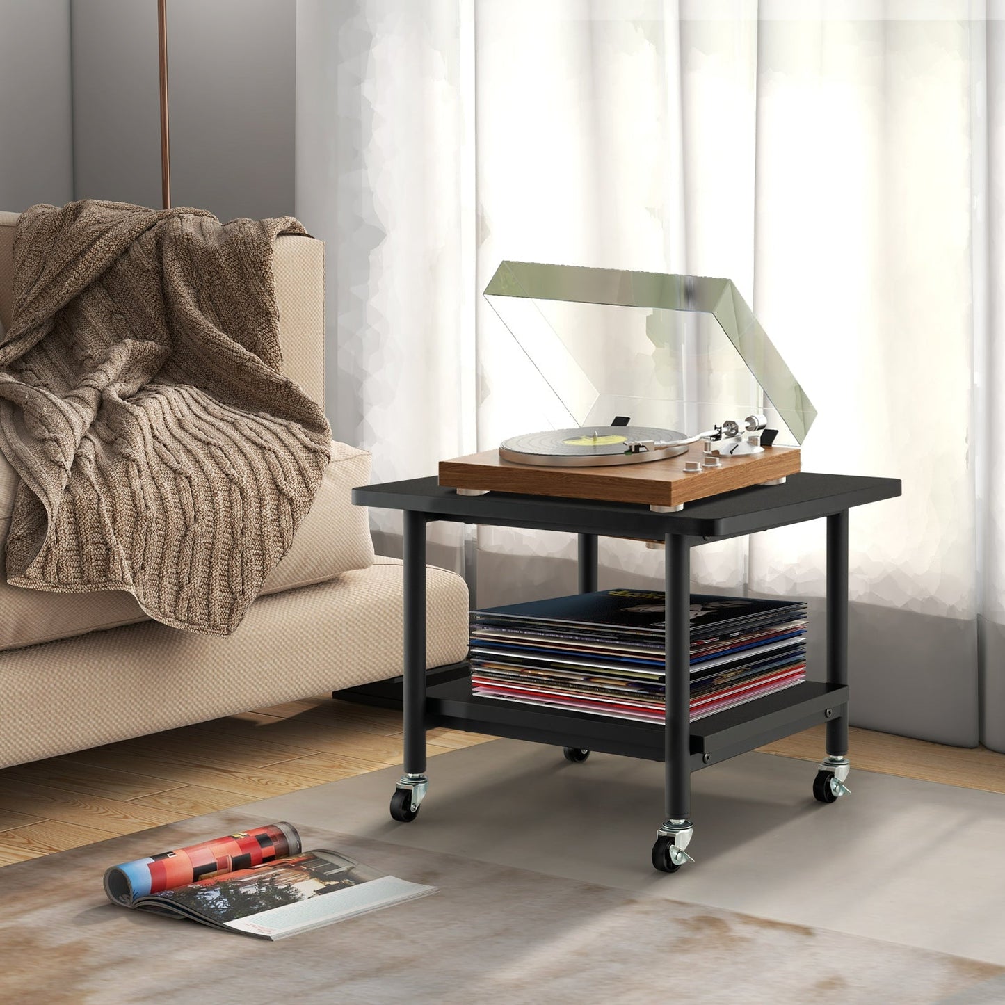 Under Desk Printer Stand with
