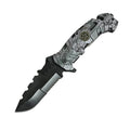 2-Pack: 5" Spring Assisted Knife with Camo Nylon Fiber Handle