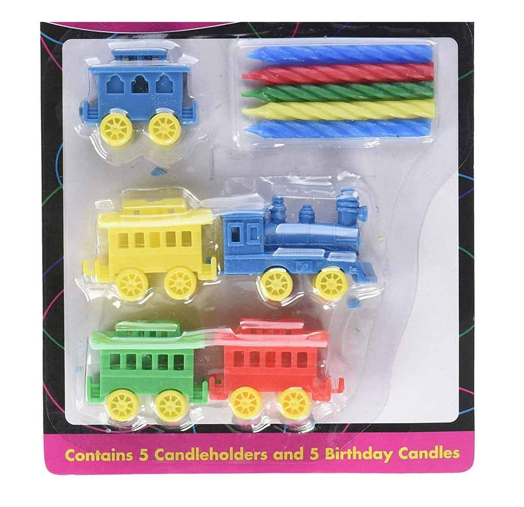 Bougies d'anniversaire porte-bougies de train de fête