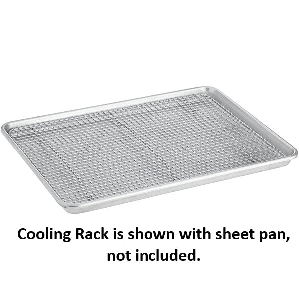 Wire Cooling Rack for Sheet Pans, Value Series Chrome Plated Footed, Three Sizes