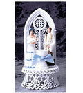 Décorations de gâteaux religieuses, baptême bébé garçon - Bleu, R510B, 7,5" de haut