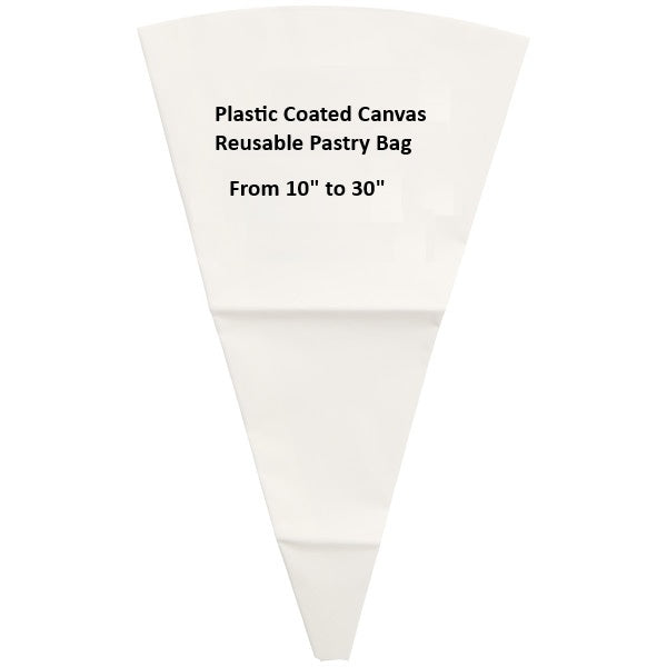 Value Series, Plastic Coated Canvas Pastry Bags, Reusable, From 10" to 30" Long