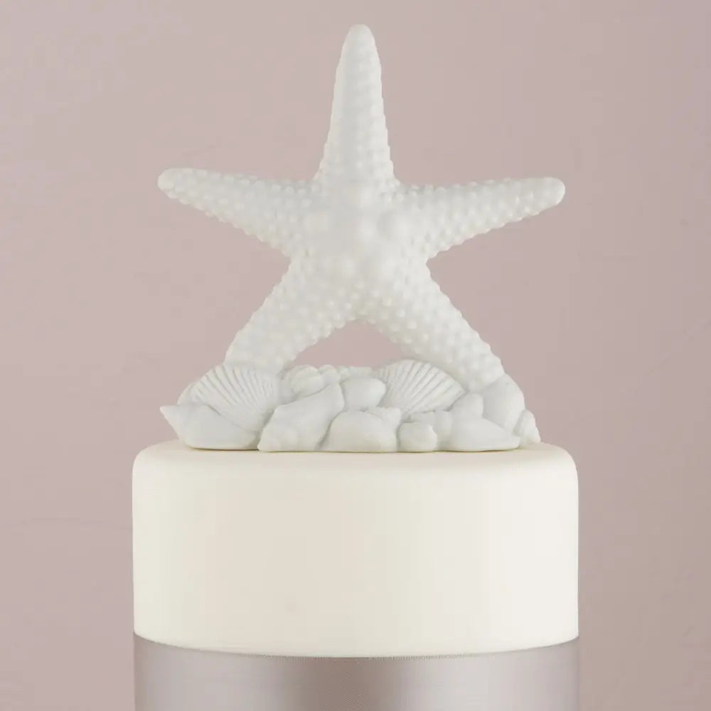 Décoration de gâteau étoiles de mer et coquillages thème plage, S8559, Taille : 5" x 2" x 6"