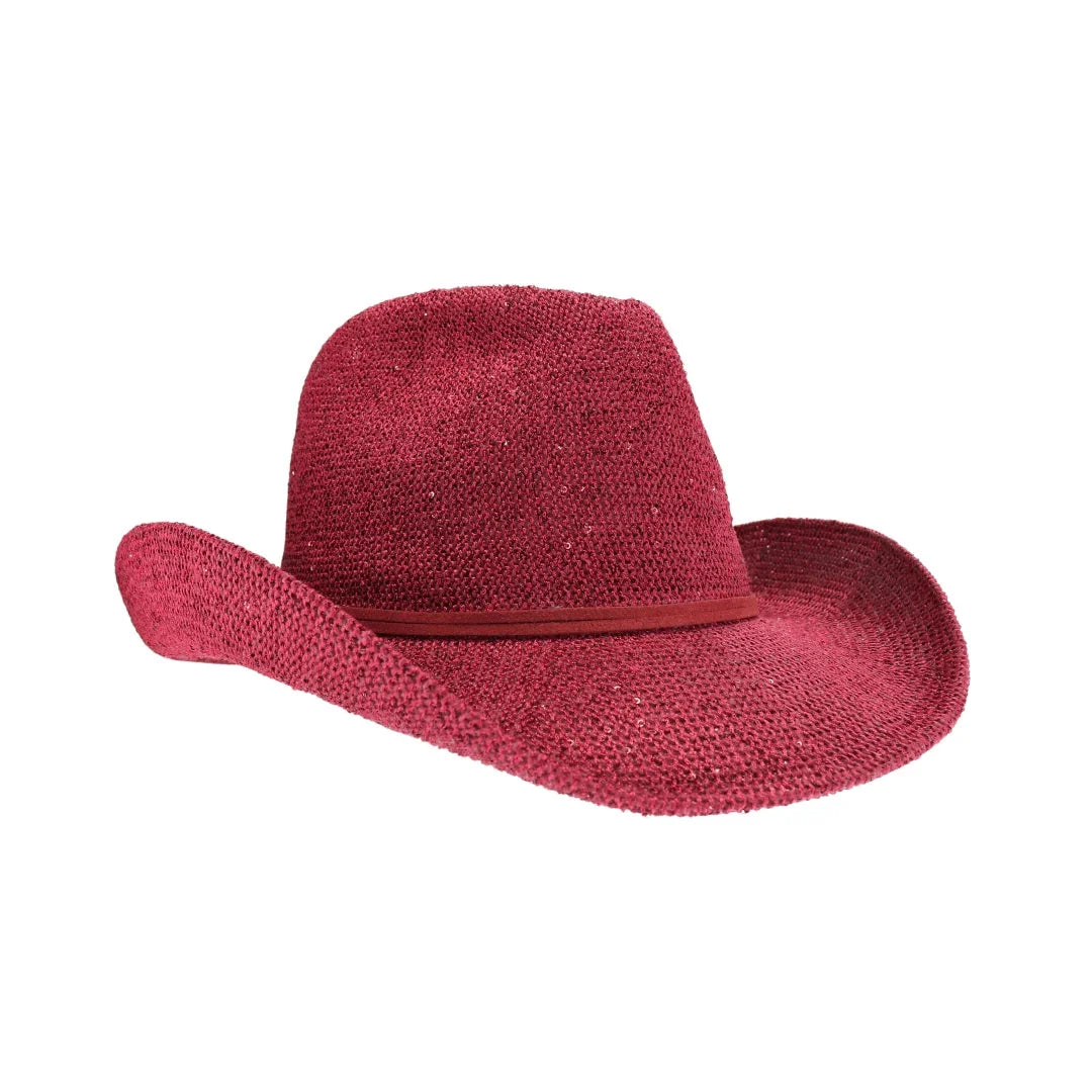 C.C Women's Sequin Cowboy Hat