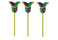 Mardi Gras Mask Cupcake Picks 3"