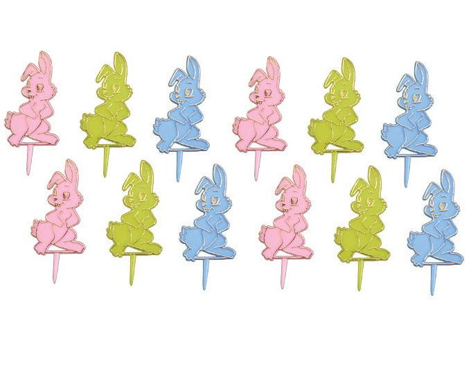 Assorted Rabbit Picks - 2-1/2" high