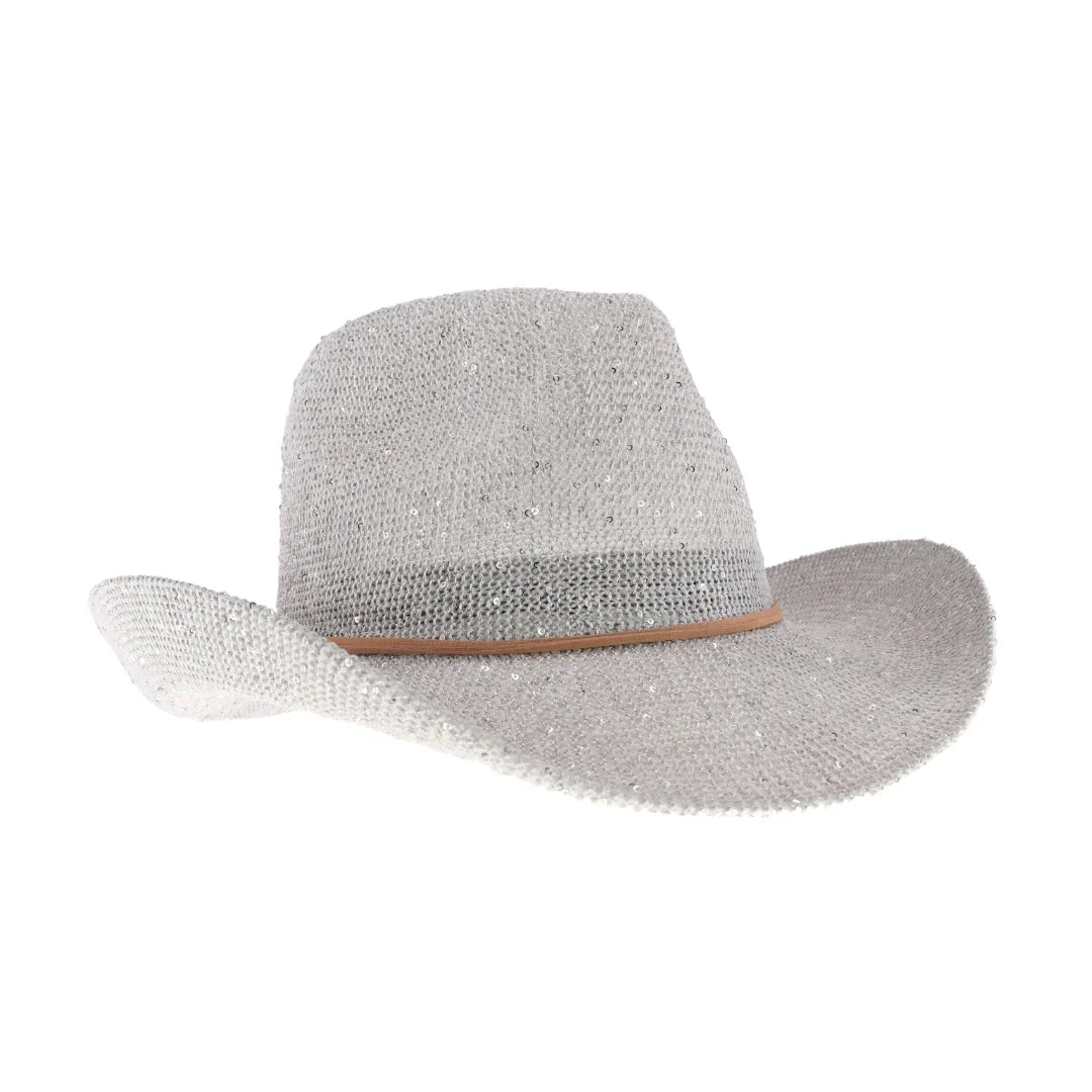 C.C Women's Sequin Cowboy Hat