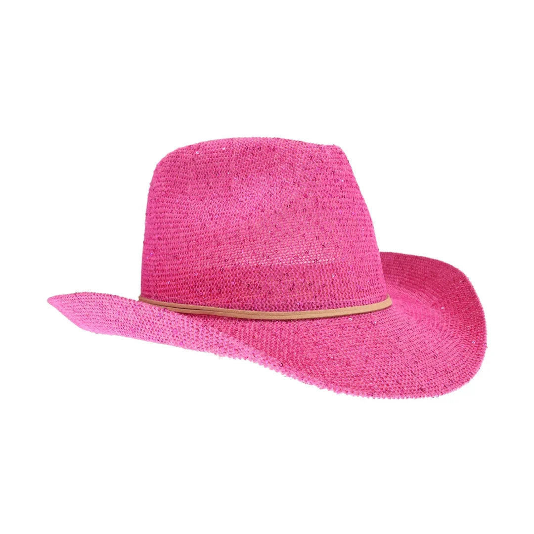 C.C Women's Sequin Cowboy Hat