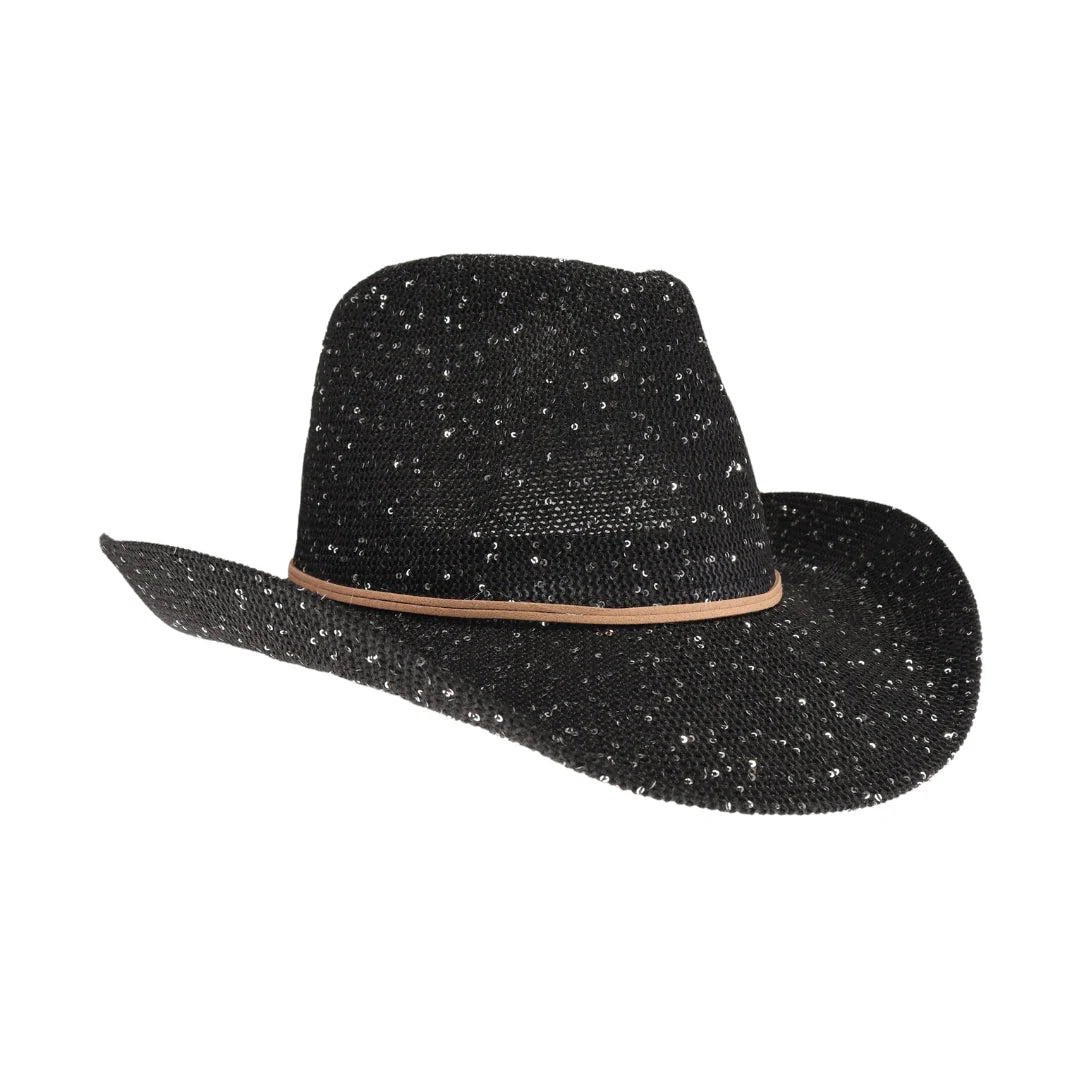 C.C Women's Sequin Cowboy Hat