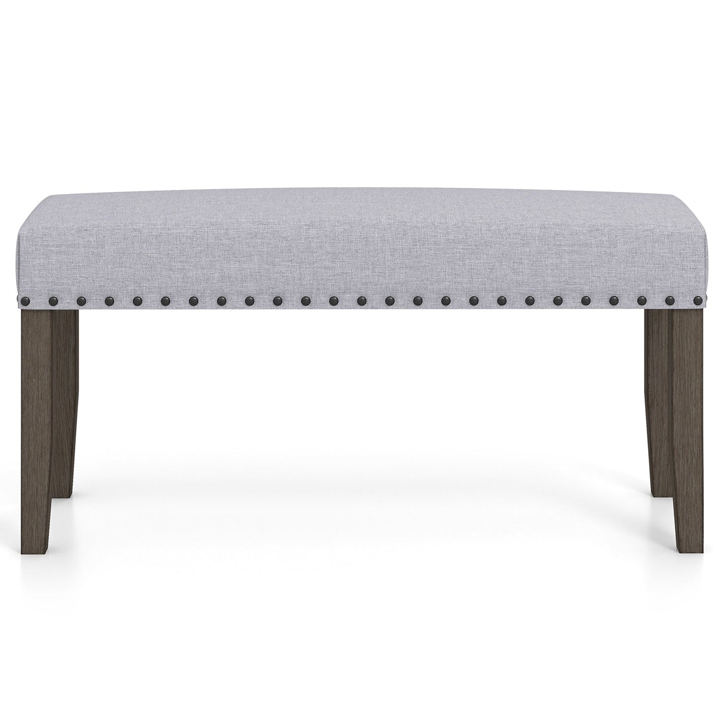 42.5 Inch Upholstered Entryway Bench End of Bed Bench-Gray