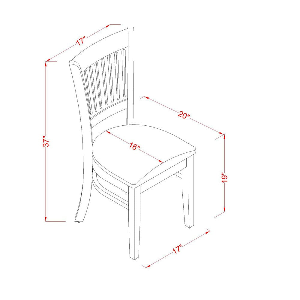 EAST WEST FURNITURE - AVVA7-LWH-C - 7-Piece Dining Table Set- 6 Dining Chairs with Linen Fabric Seat and Slatted Chair Back - Removable leaf Modern Oval Dining Table - linen white Finish