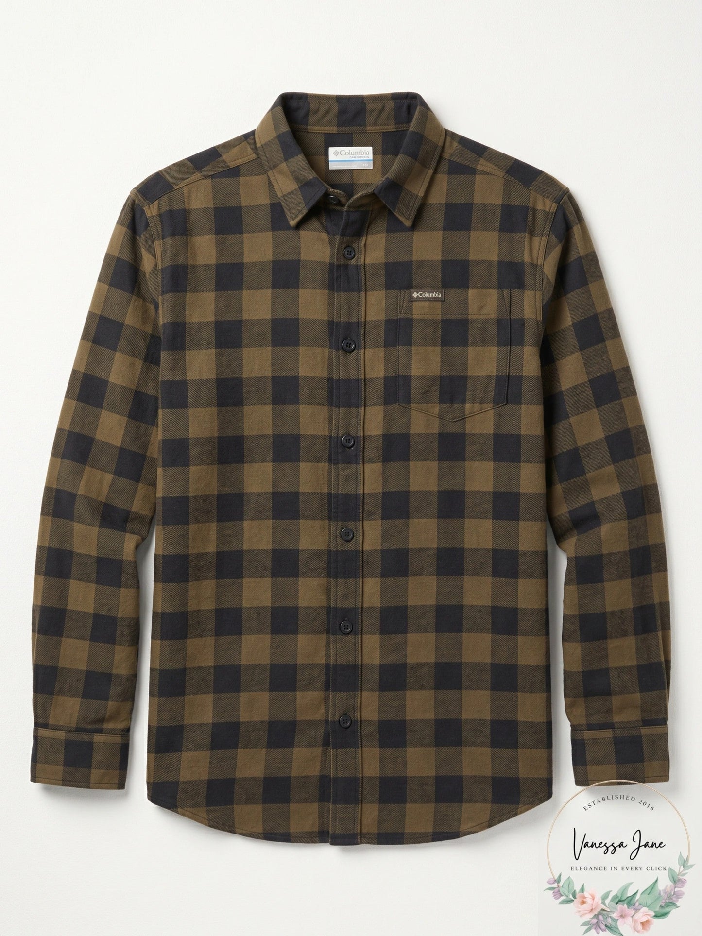 Columbia Mens Vapor Ridge III Plaid Long Sleeve Button Down Shirt