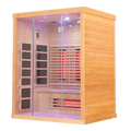 Blisspod | Venetian | Full Spectrum Indoor Premium Canadian Hemlock Ultra Low EMF Sauna | 11 Heaters | Chromotherapy & Reflexology | 3 Person