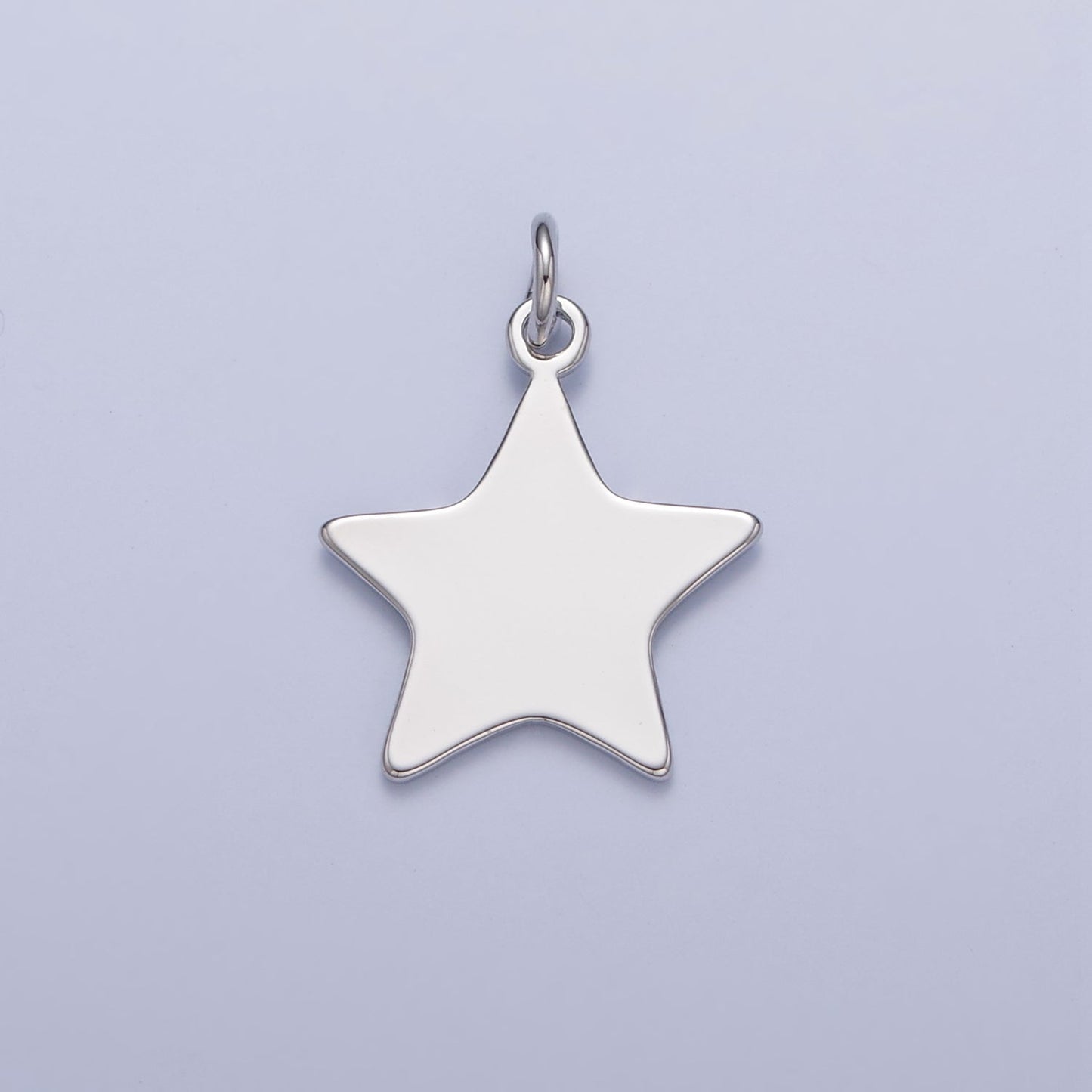 Dainty Gold Flat Star Pendant Only Charm for Necklace Bracelet Earring 14K or 24K Gold Filled W-152~W-154