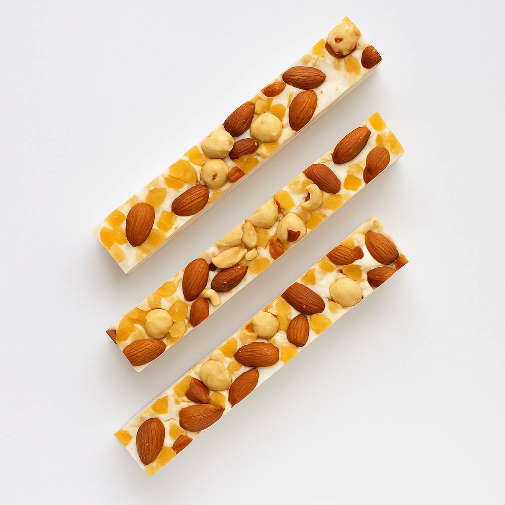 Andy Anand Orange Peel Soft Turron Nougat, 7 oz – Spanish Wildflower Honey, Gluten-Free, Artisan European Candy, Birthday & Holiday Gift Box