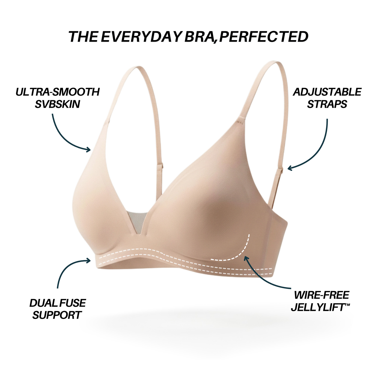 INVISIBLE JellyLift Bra - Seamless Wire-free
