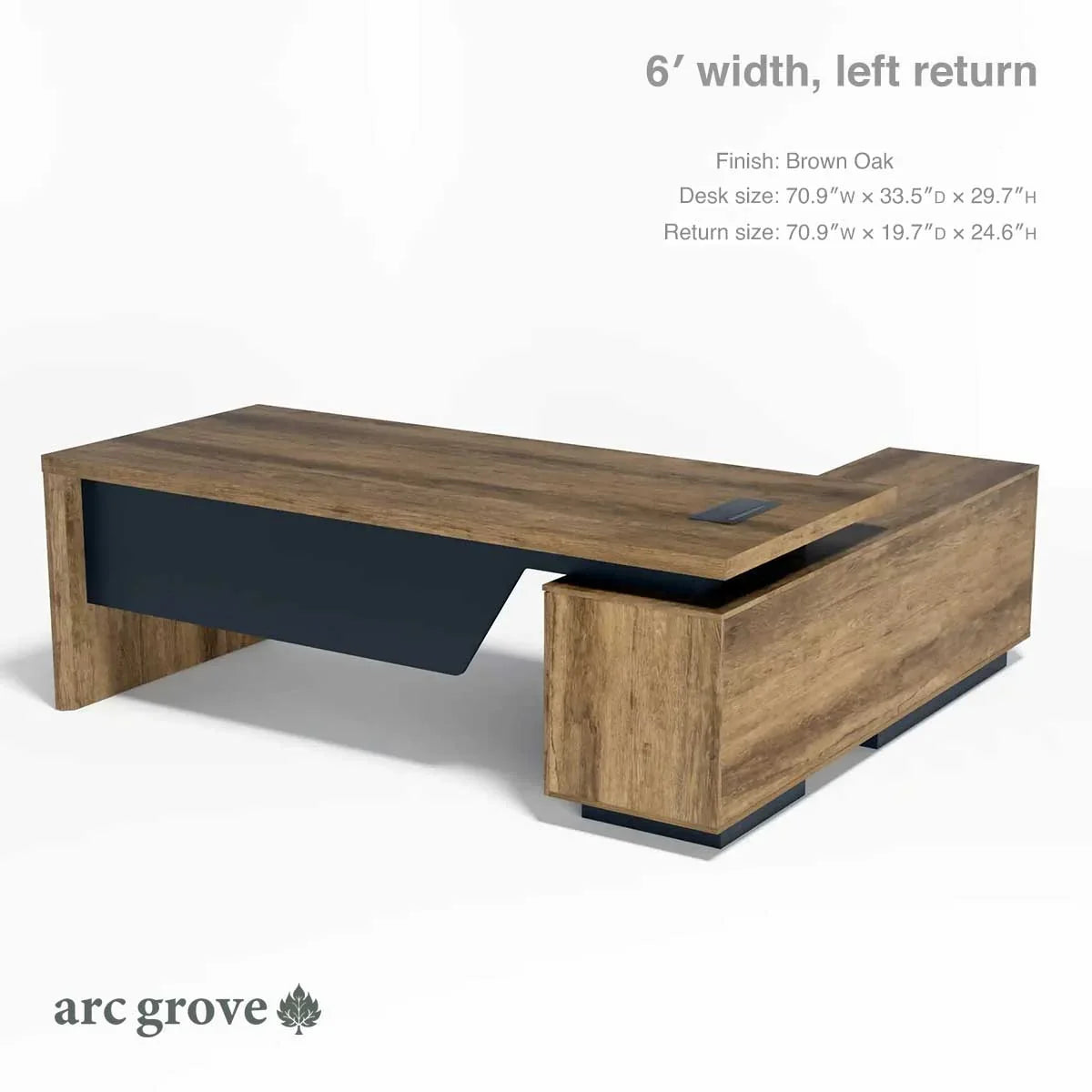 Pascal · L-Shaped Executive Desk