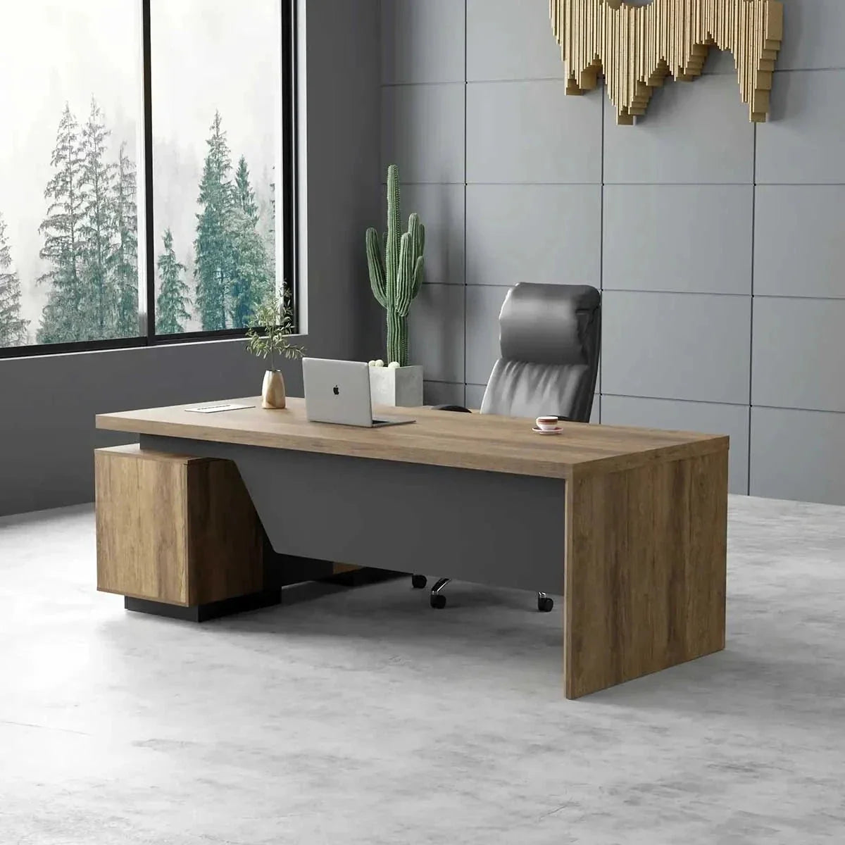 Pascal · L-Shaped Executive Desk
