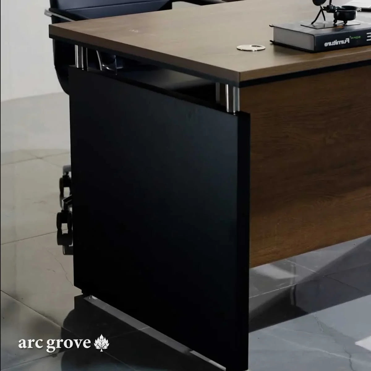 Harwood · Small L-Shaped Executive Desk