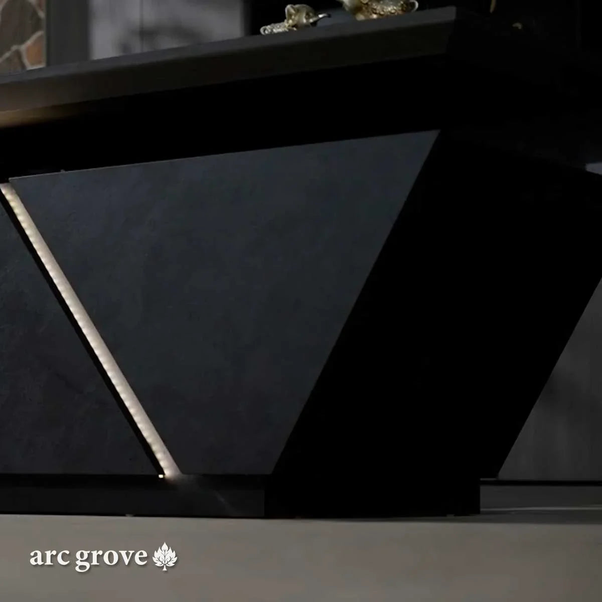 Maverick · Standing L-Shaped Executive Desk, Adjustable Height