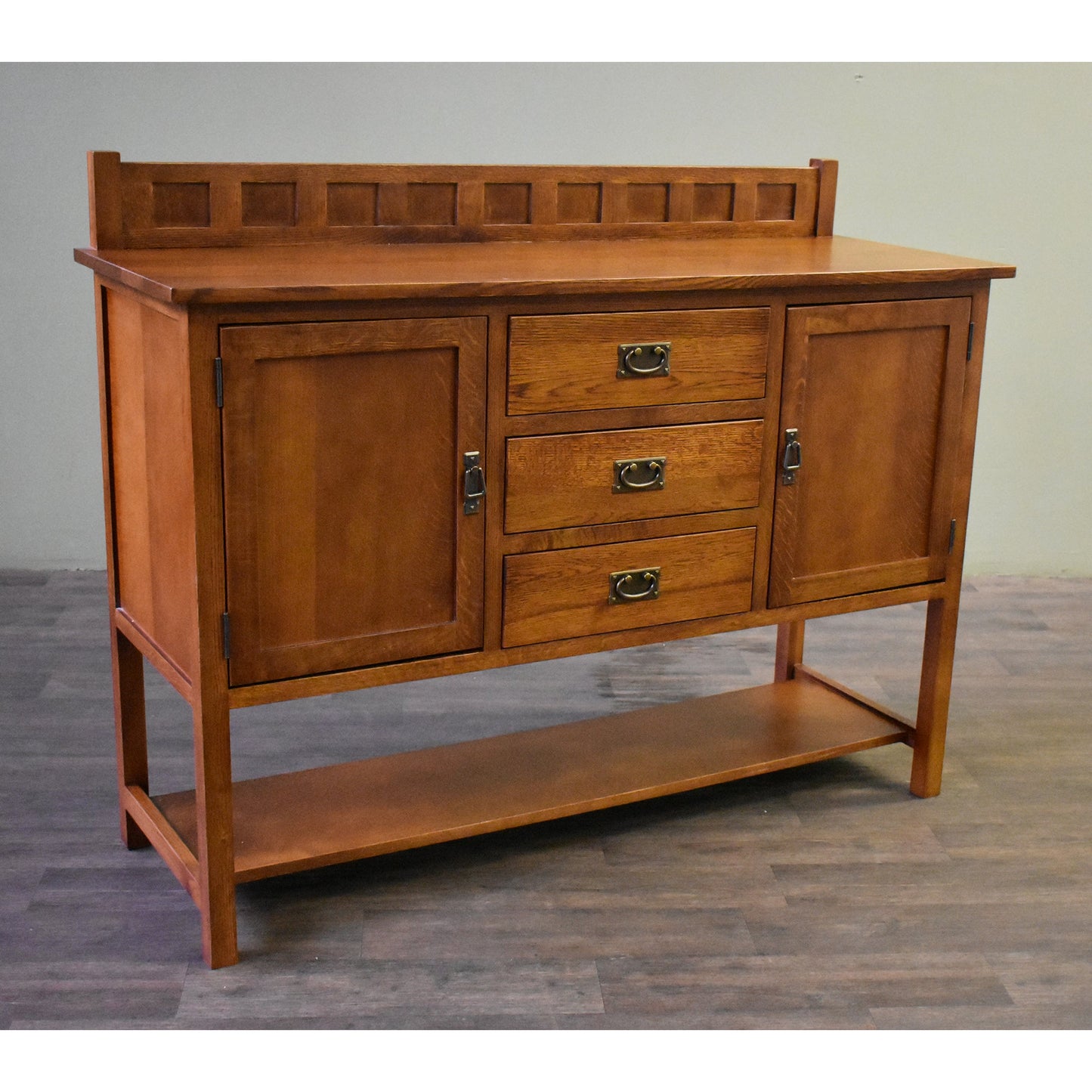 Mission Turner Sideboard-3 Drawers-2 Doors-Michael's Cherry (MC-A)-58"