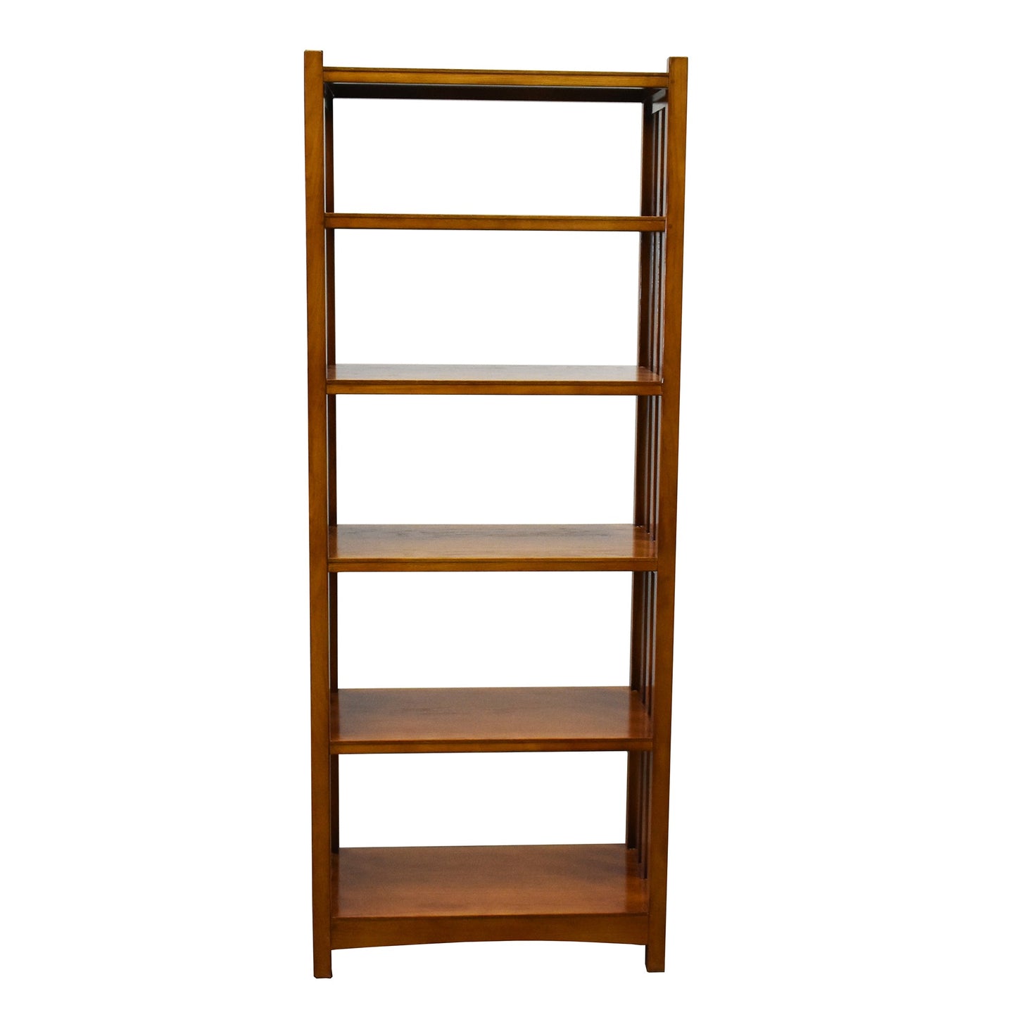 Mission Spindle Side 5 Shelf Bookcase - Michael's Cherry (MC1)