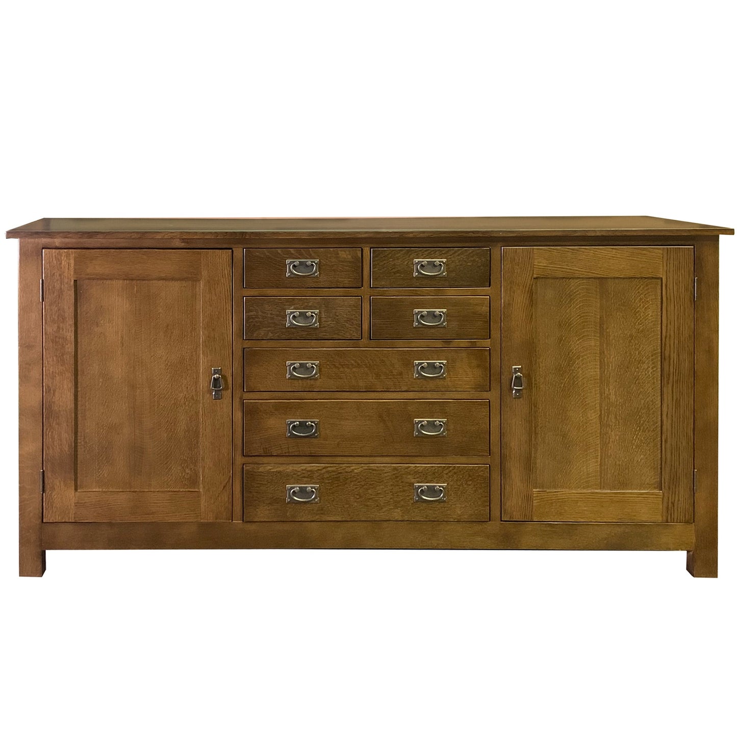 Mission 7 Drawer Sideboard with 2 Doors - Walnut (AW) - 82"