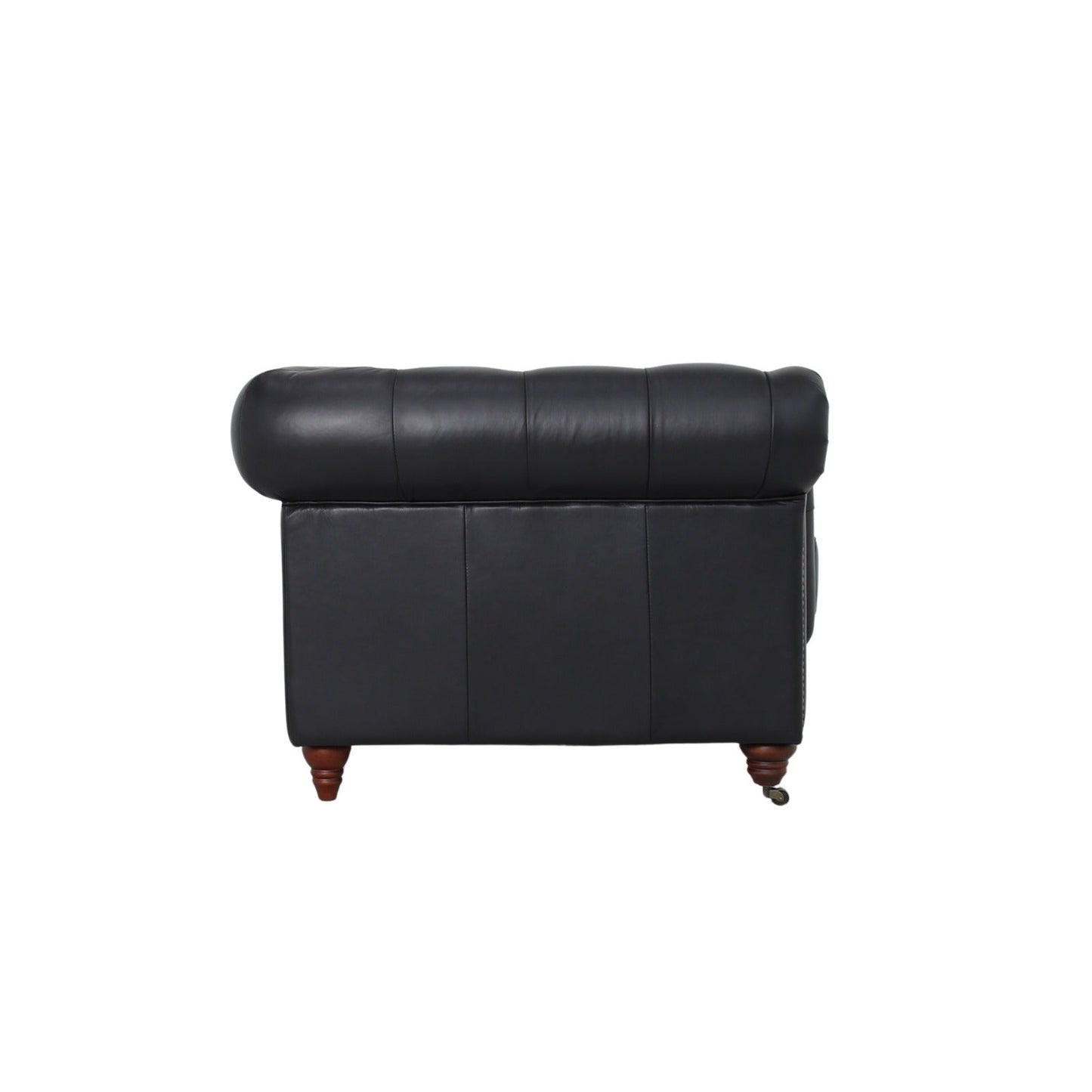 Belgravia Chesterfield Top Grain Leather Club Chair – Classic Tufted Armchair in Premium Finishes