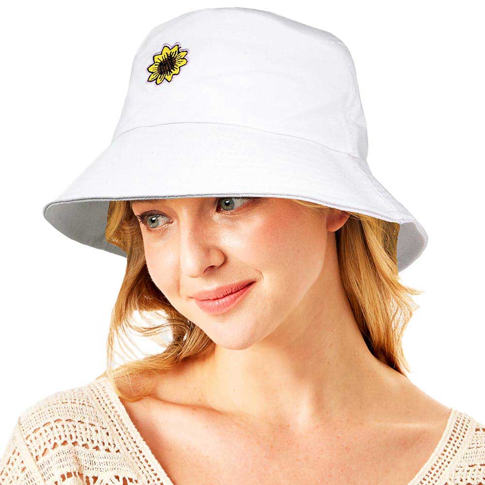 Sunflower Patch Accented Bucket Hat