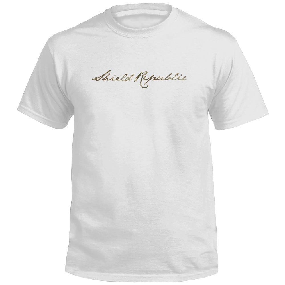 Shield Republic Duck Camo Script (Front)