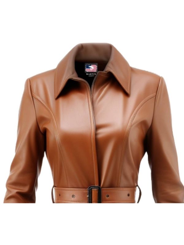 Women’s Brown Leather Coat