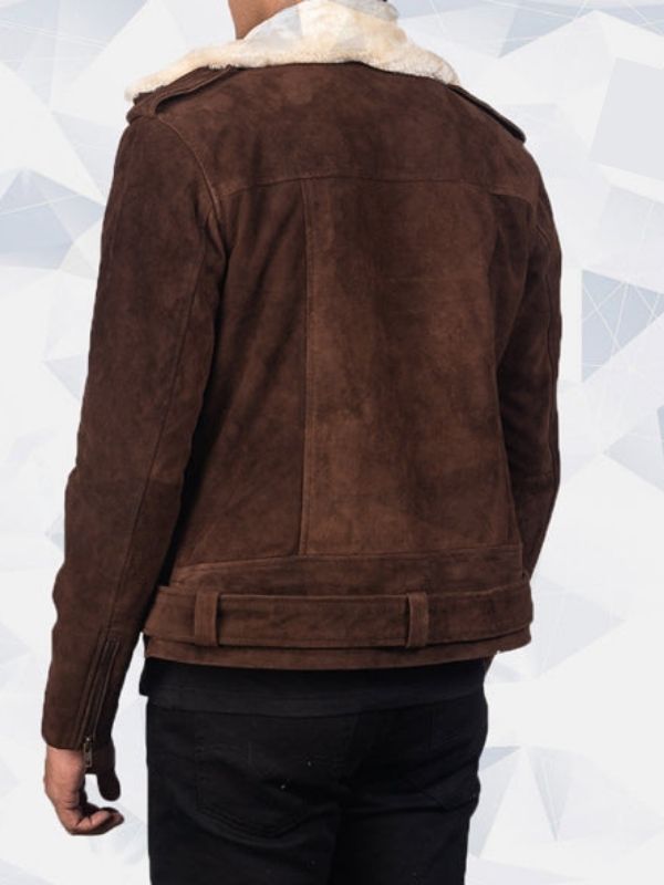 Women’s Suede Shearling Leather Jacket