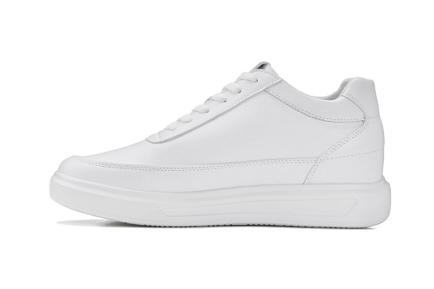 CALTO - X1647 - 2.8 Inches Taller (White) - Lightweight Sneakers