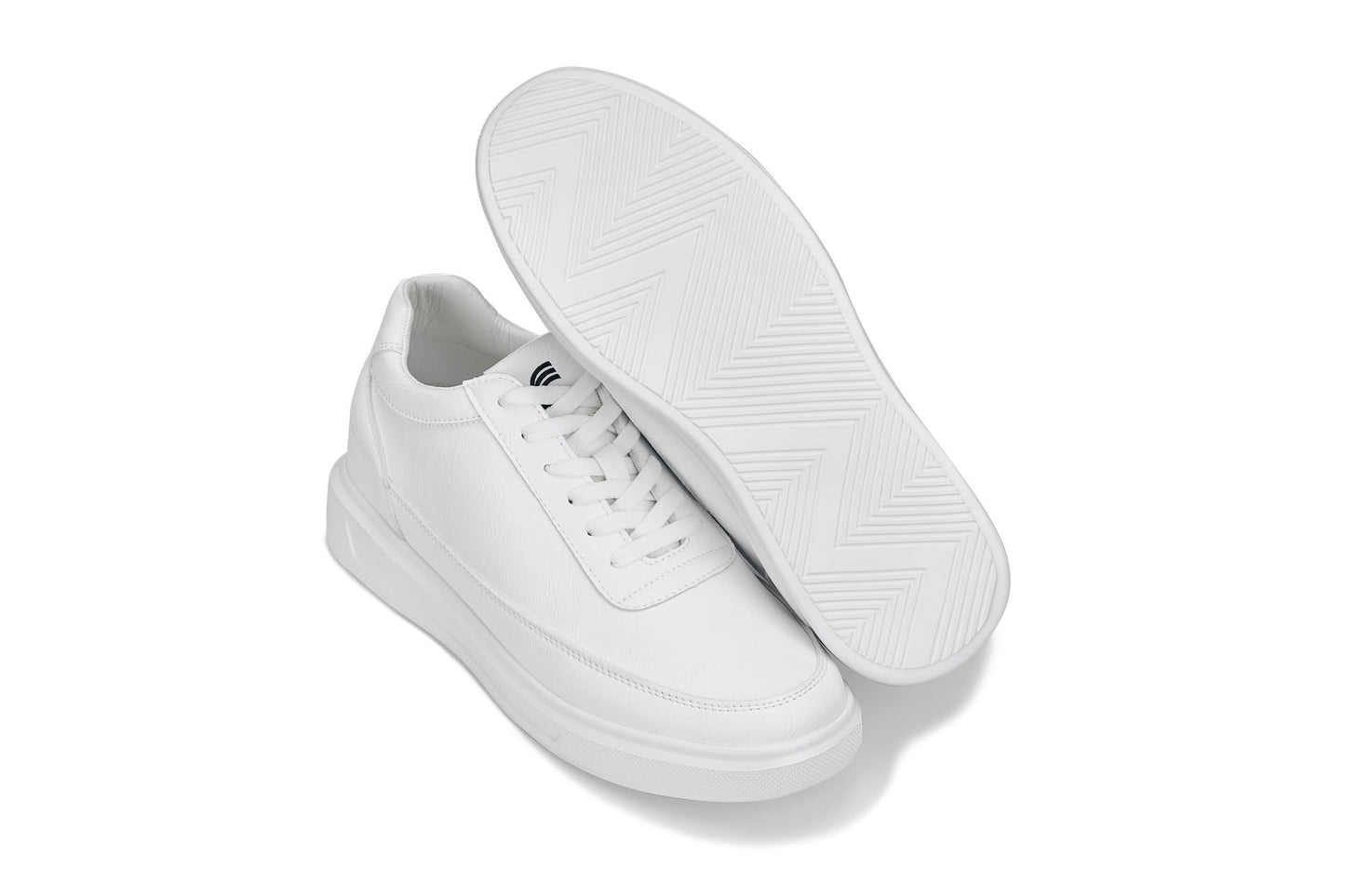 CALTO - X1647 - 2.8 Inches Taller (White) - Lightweight Sneakers
