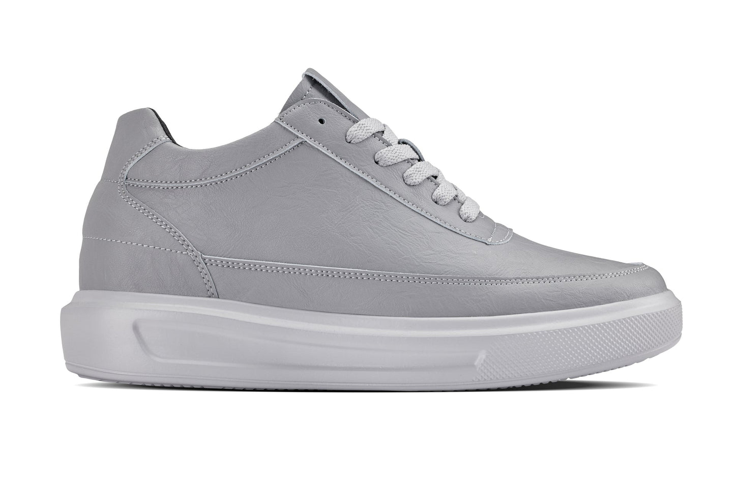 CALTO - X1648 - 2.8 Inches Taller (Pewter Grey) - Lightweight Sneakers