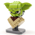 Buste de Yoda Star Wars personnalisé fabriqué avec des pièces LEGO®