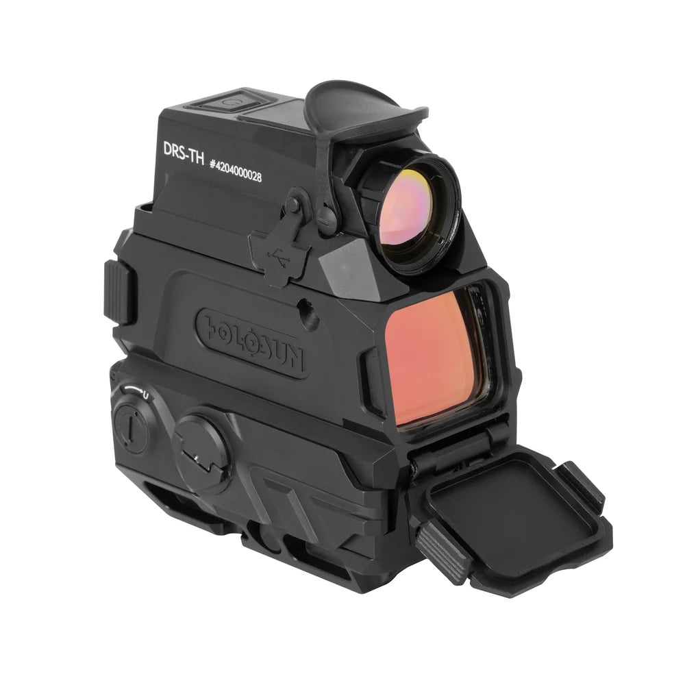 Holosun DRS-TH - Thermal Heat-Tracking Reflex Sight - 2 MOA Dot & 65 MOA Circle Aiming - 5x Digital Zoom - 24GB Video Recording - IP67 Waterproof