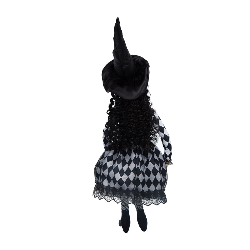 21"H Halloween Sitting Witch Decor
