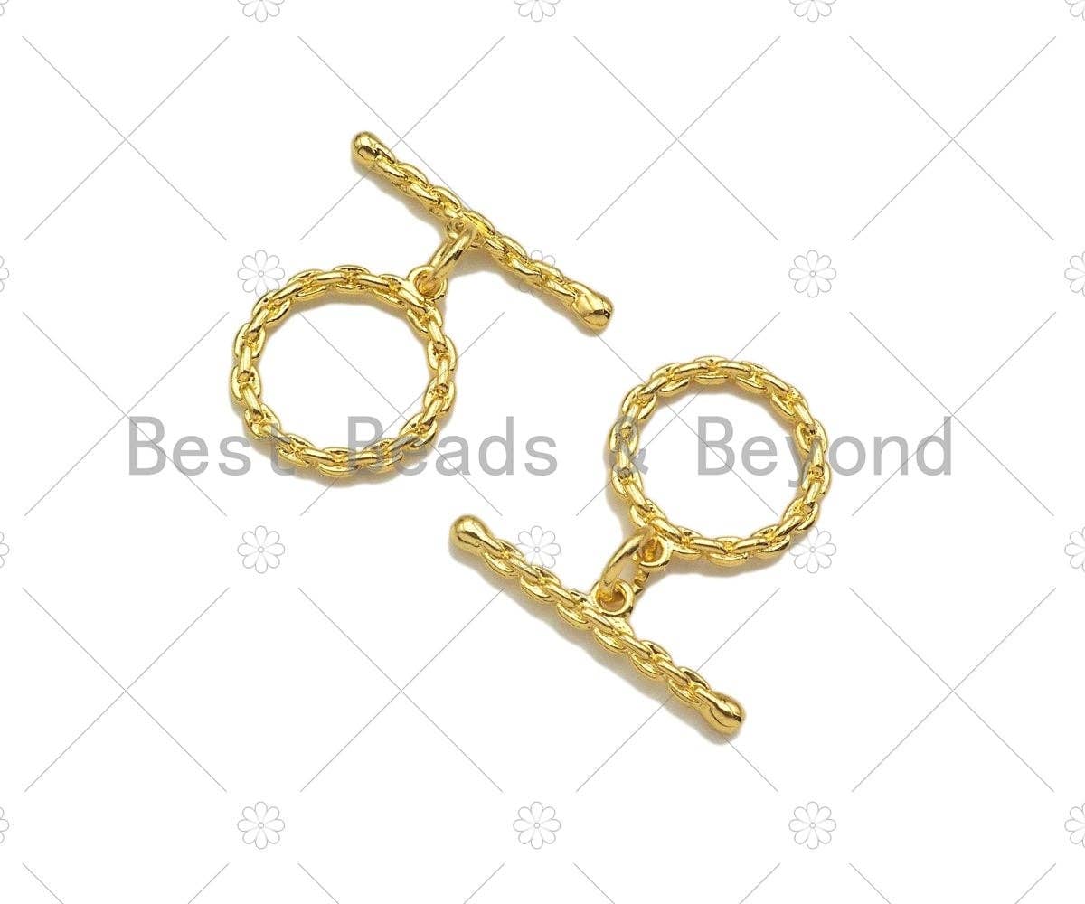 1 Set Round Ring/Heart With Bar Toggle Clasp,Necklace Bracelet Gold Toggle Clasp,21x15mm/20x13mm/20x13mm/20x9mm/16x14mm, Sku#JL25