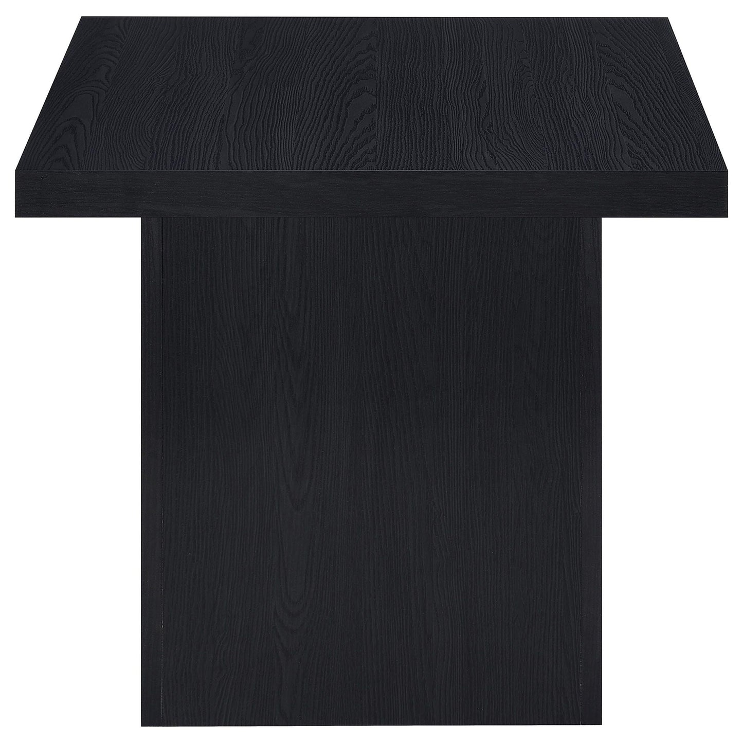 Max Square Engineered Laminate End Side Table Black