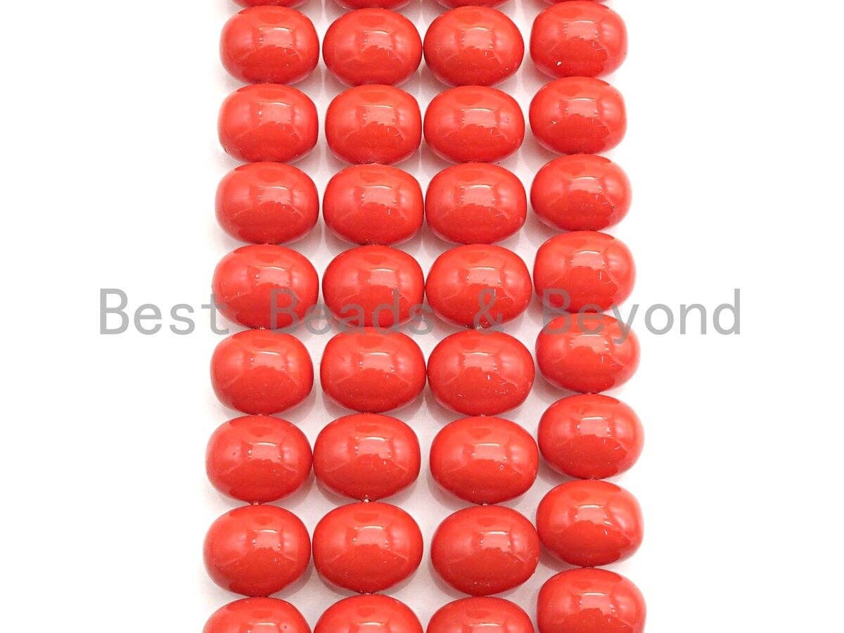 Mother of Pearl Pillow Shape beads, Orange Mother of Pearl, Black Mother of Pearl, 16x19mm, sku#T130