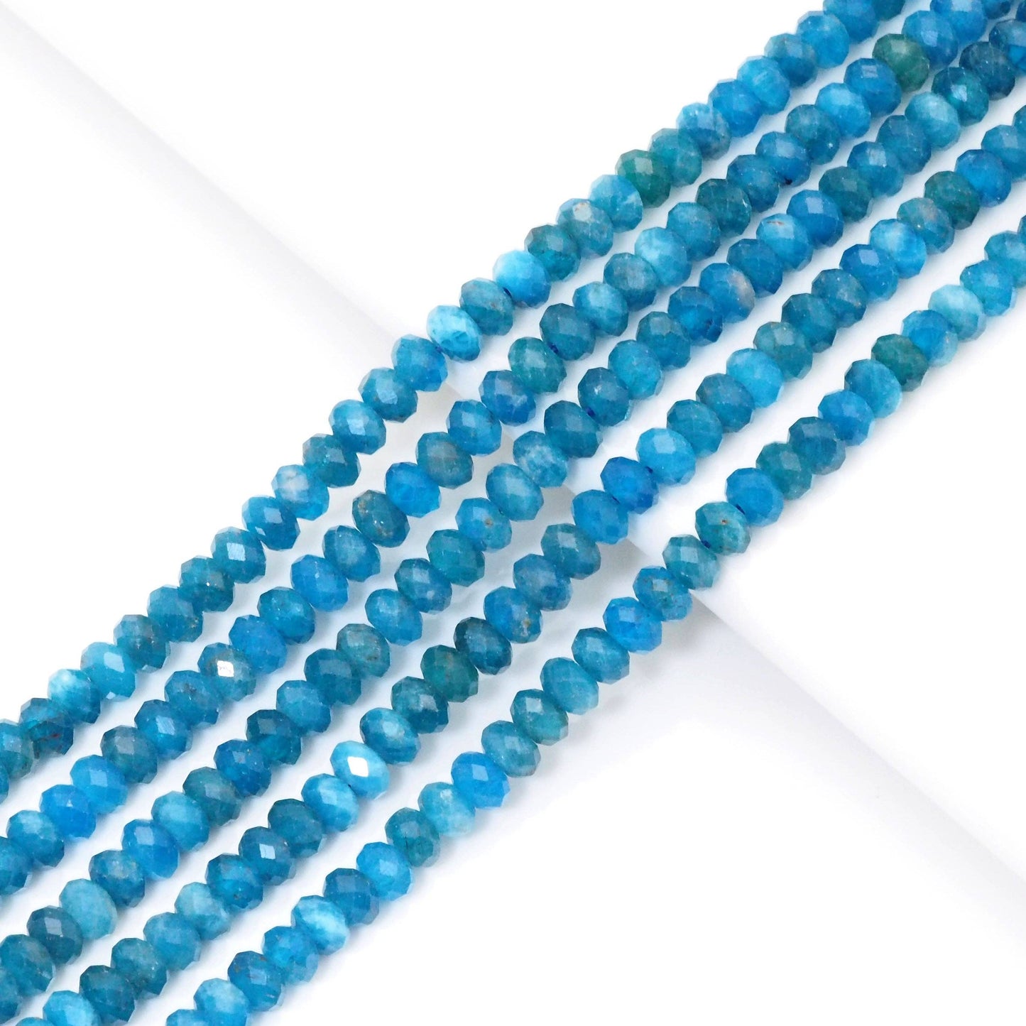 Genuine Quality Apatite Rondelle Faceted Beads, 3x4mm, Sku#U1589