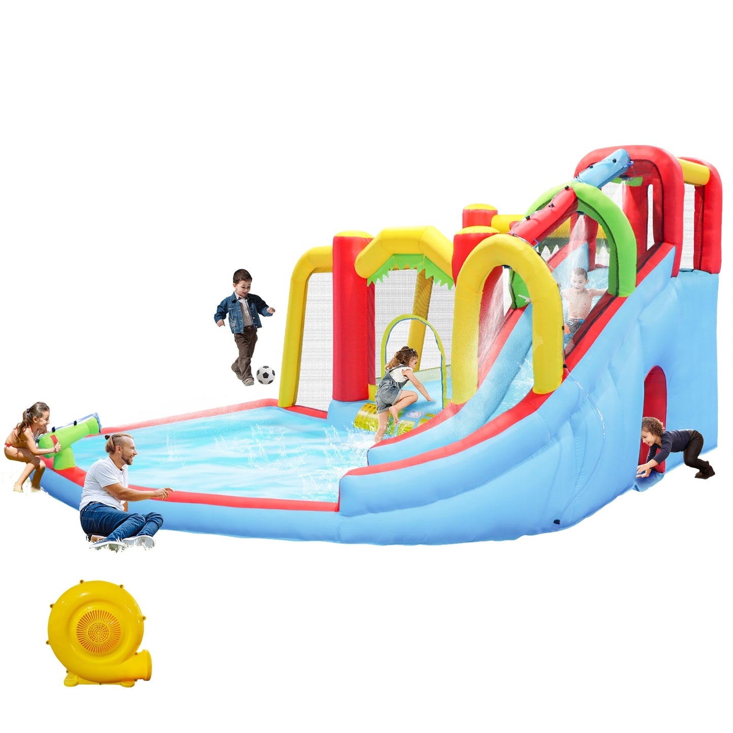 9 in1 Inflatable Slide Water Park Bouncing House