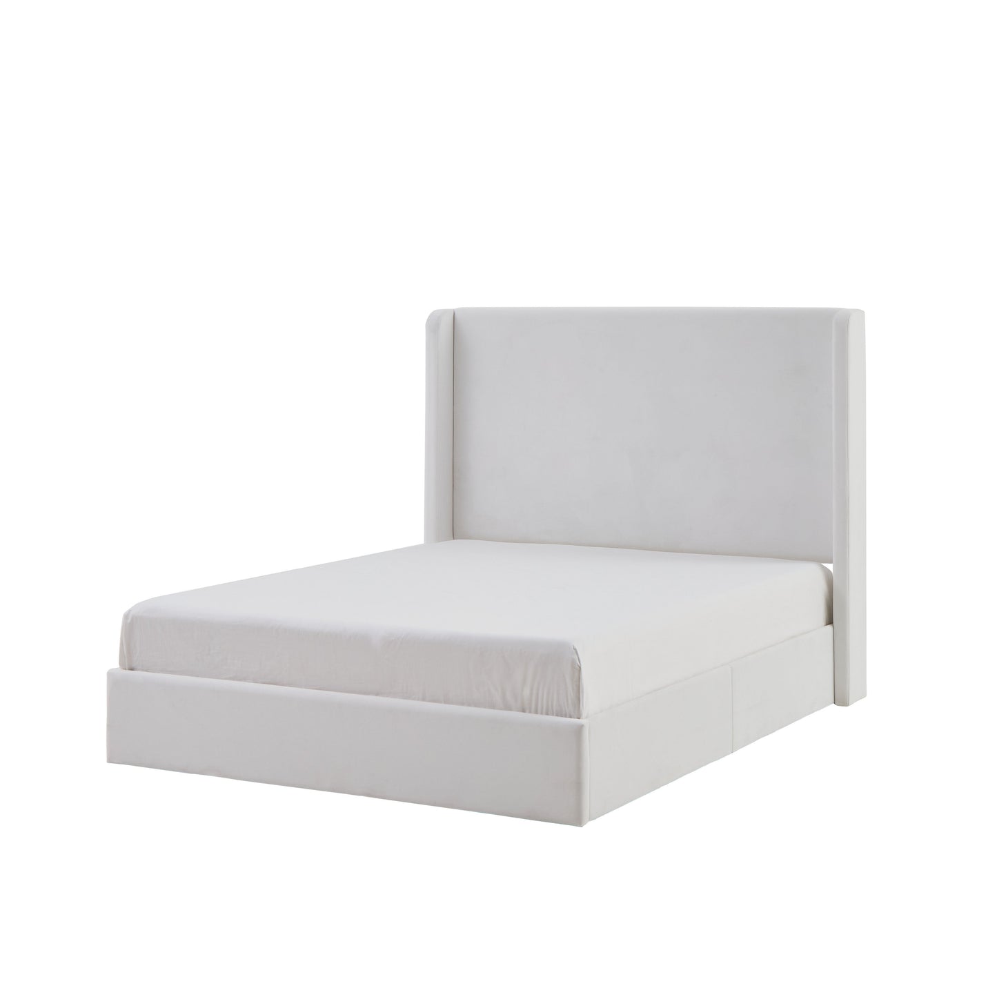 Carmen Upholstered Wingback Bed