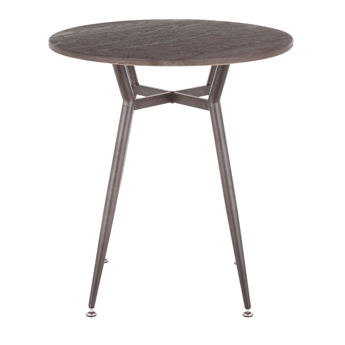Round Dinette Table in Antique Metal