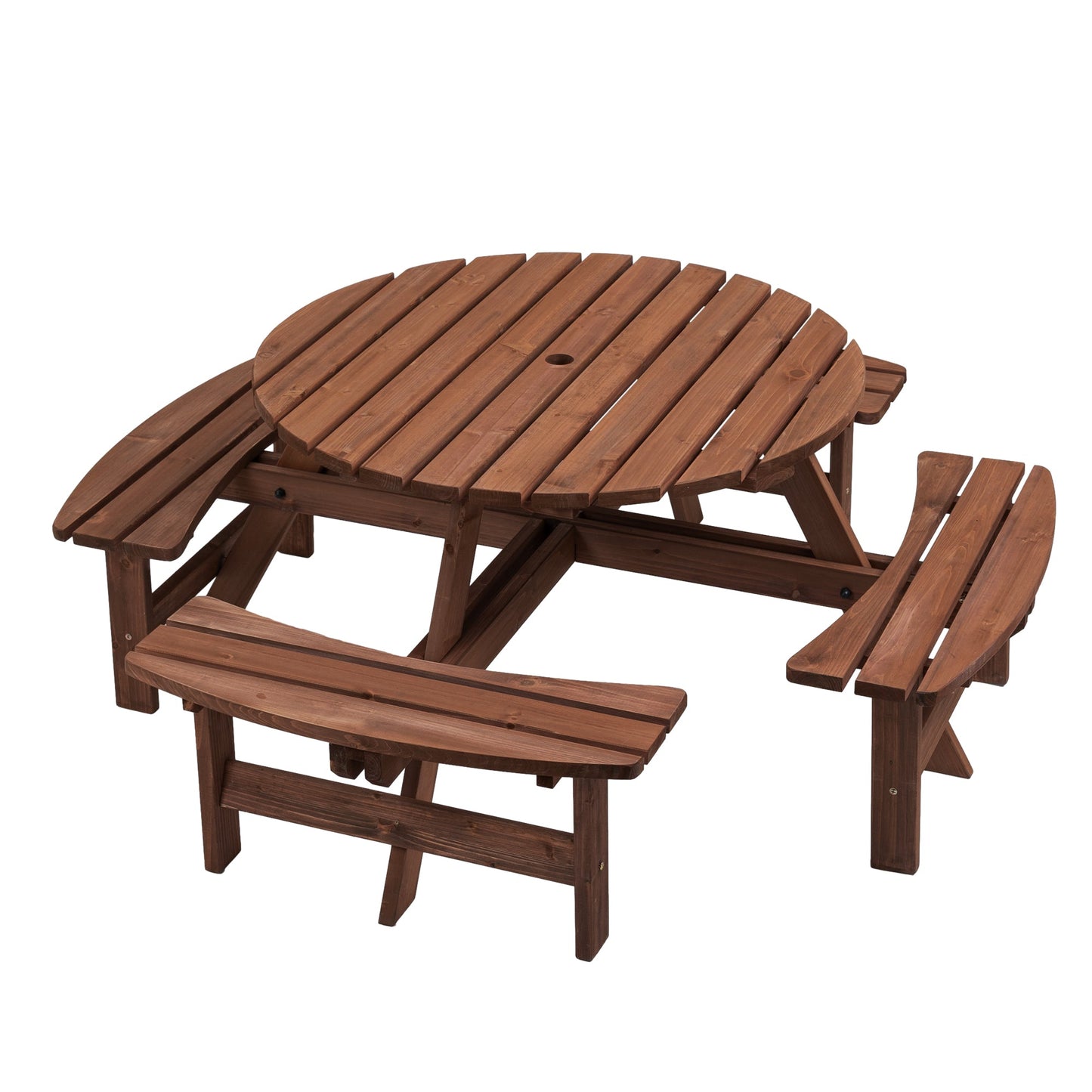 8 Person Wooden Picnic Table