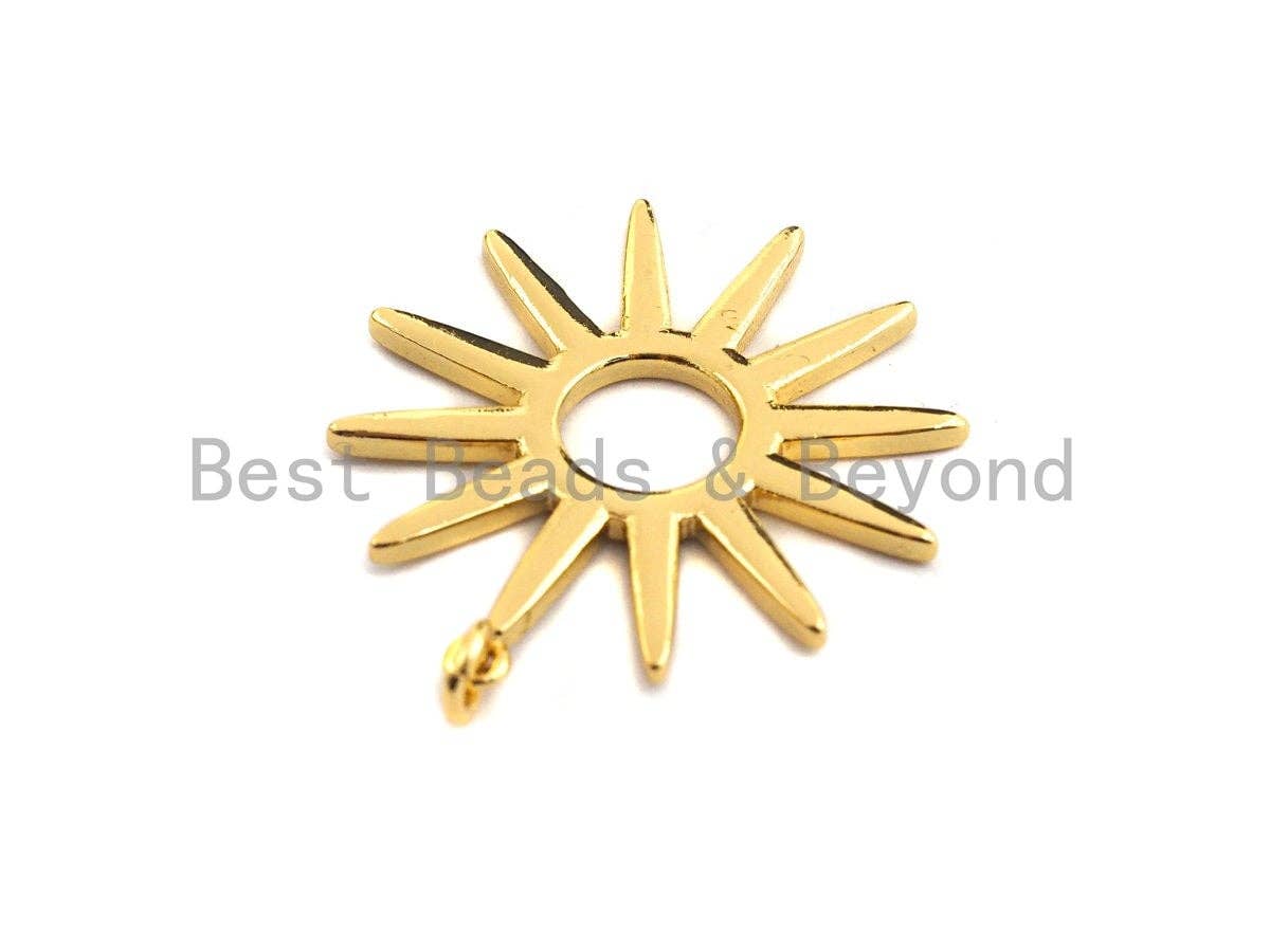 Round Hollow out Sunflower Pendant