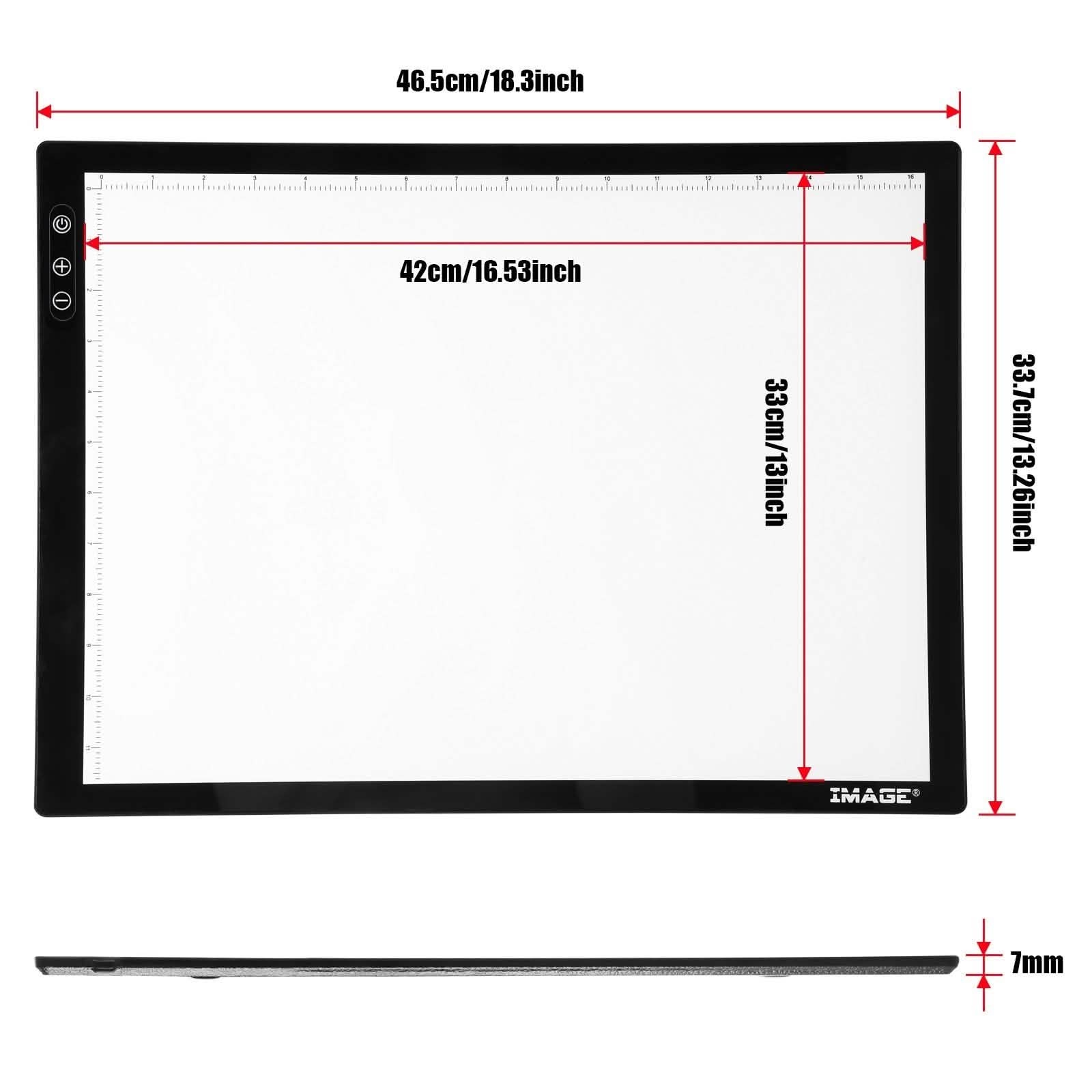 Tablette lumineuse A3, traceur LED A3 ultra-fin, luminosité réglable