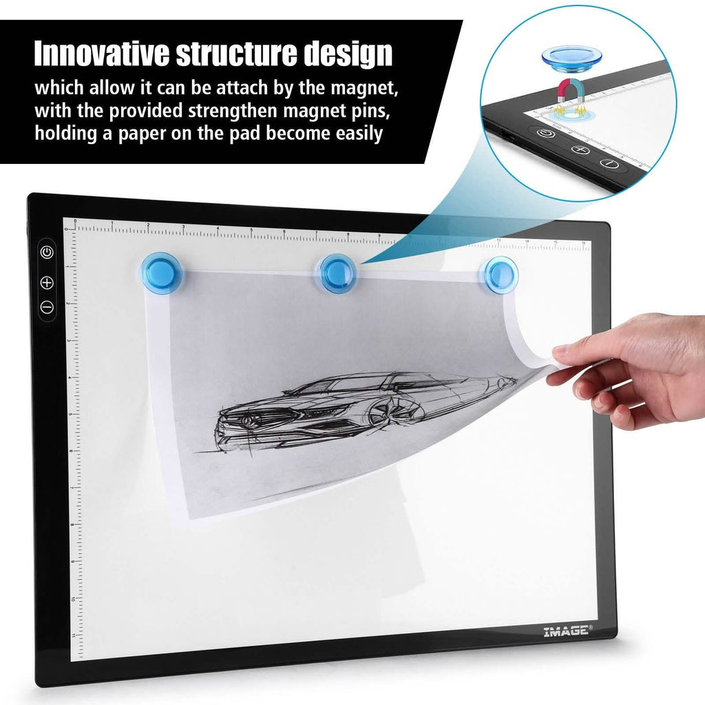 Tablette lumineuse A3, traceur LED A3 ultra-fin, luminosité réglable
