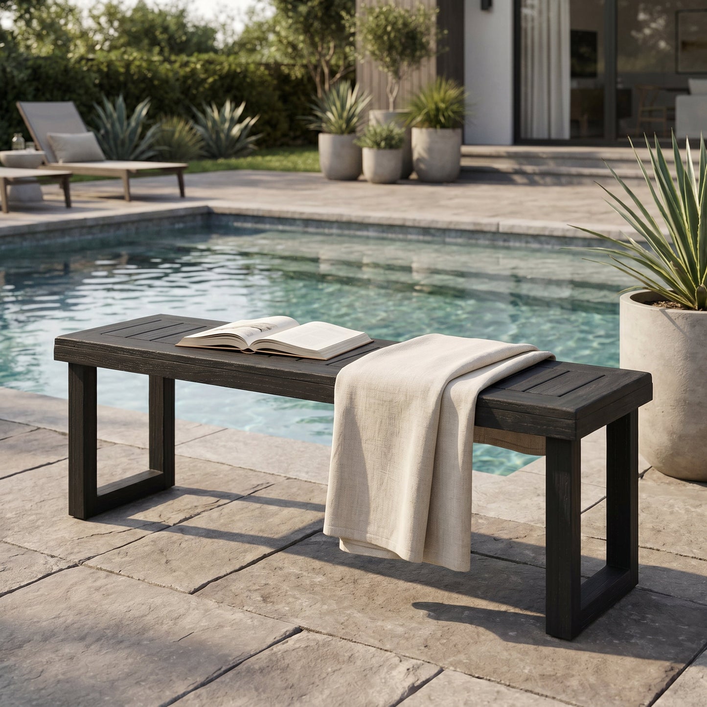 Outdoor Acacia Wood Dining Bench